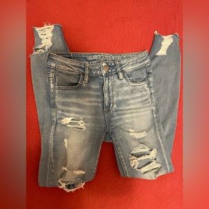 American eagle high waisted skinny jeans